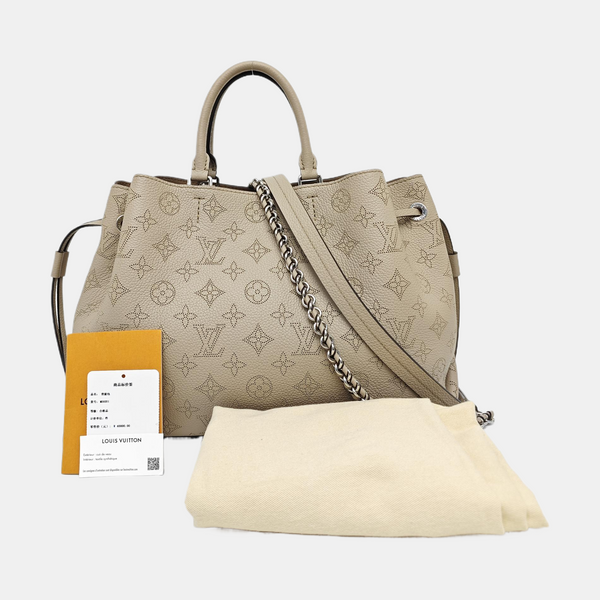 BELLA Monogram Calfskin Gray