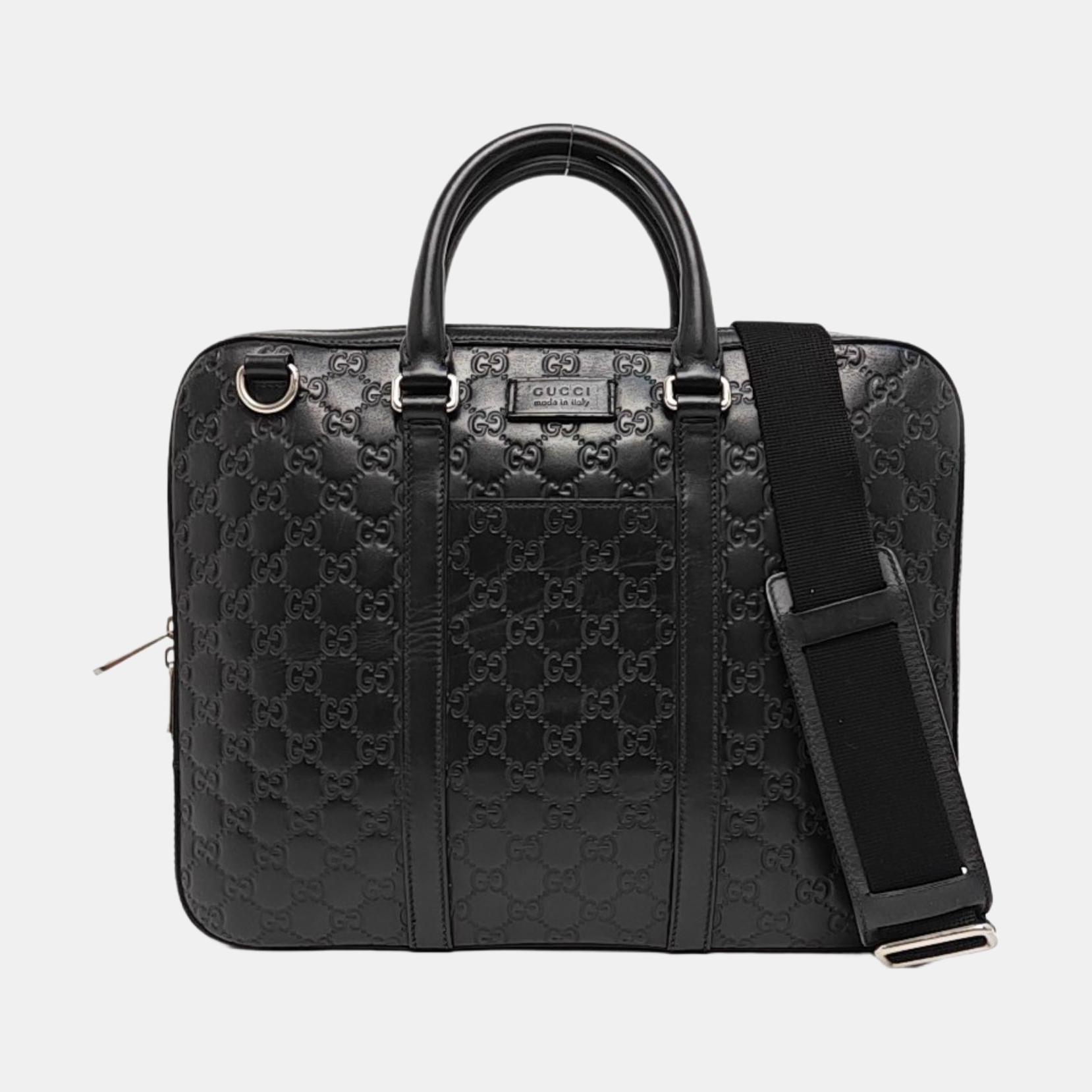 Signature Monogram Calfskin Black
