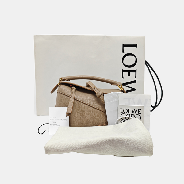 Puzzle Mini Calfskin Beige