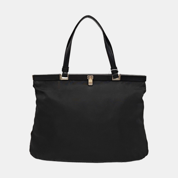 Nylon Tote Bag Black