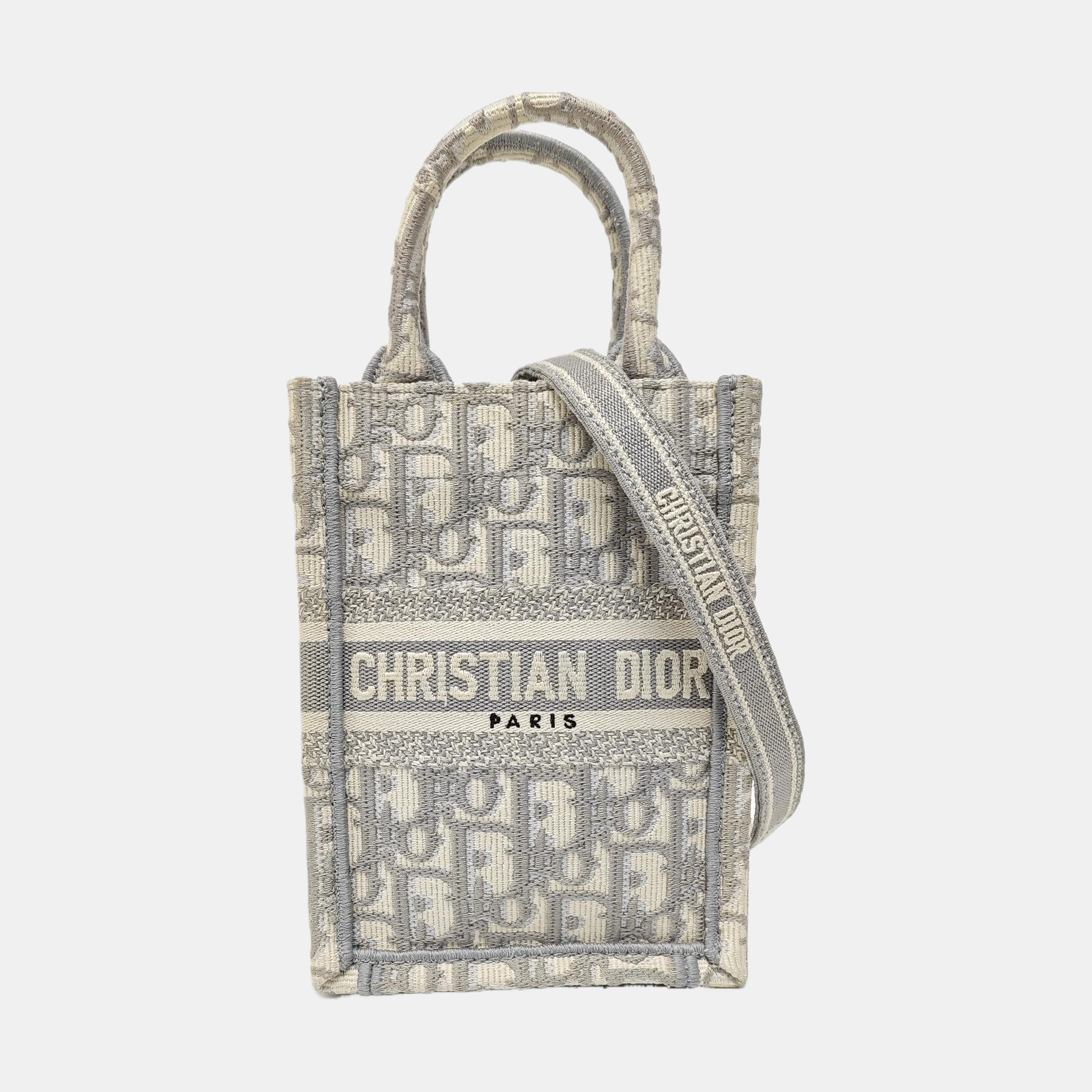 Book Tote Mini Canvas Gray