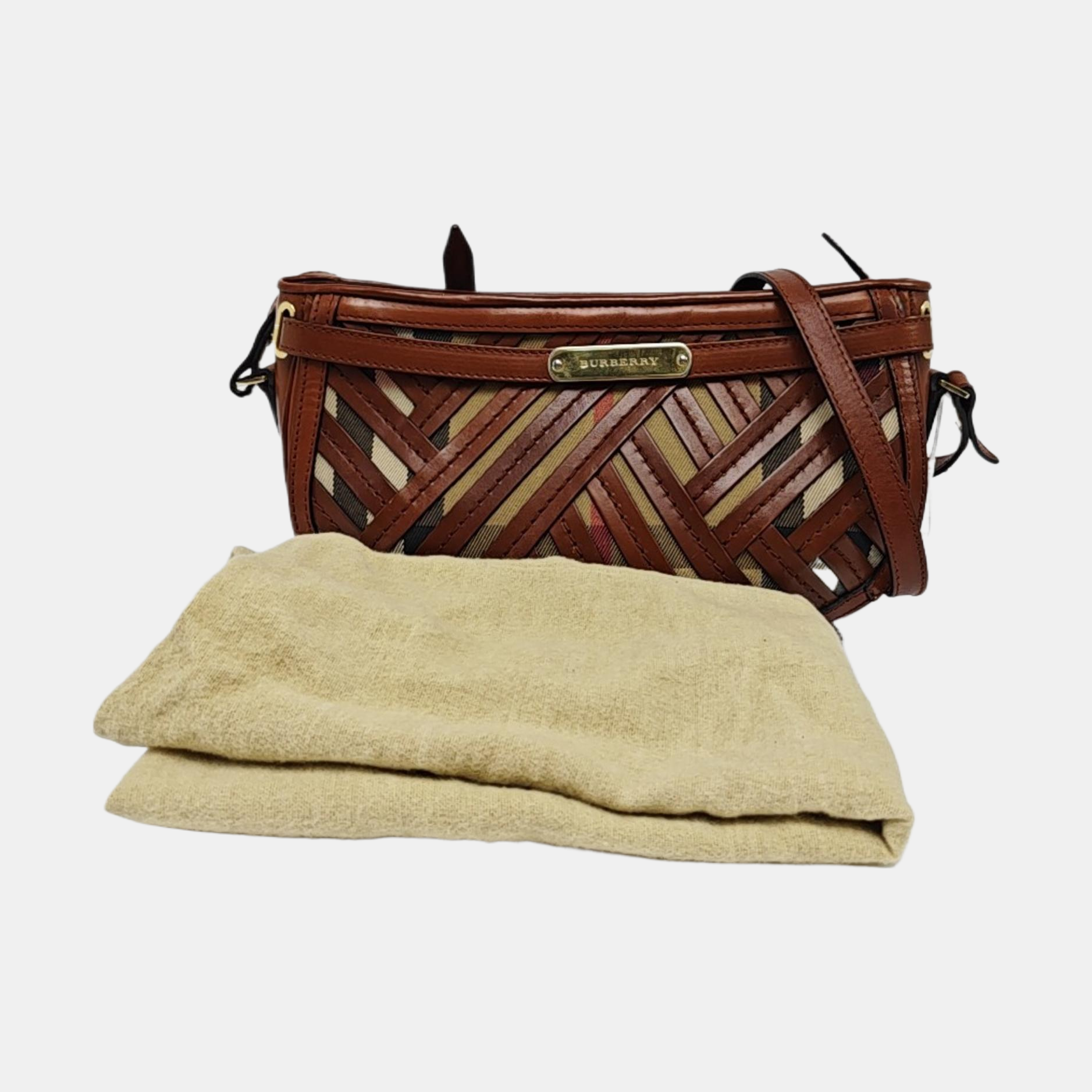 Canvas Shoulder Bag Brown