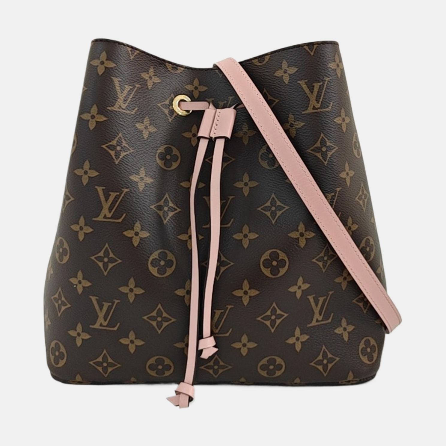 NÉONOÉ MM Monogram Coated Canvas Brown