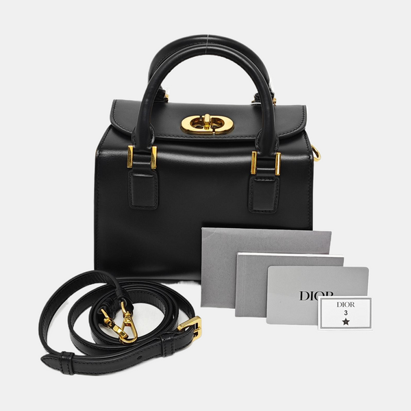 Calfskin Shoulder Bag Black