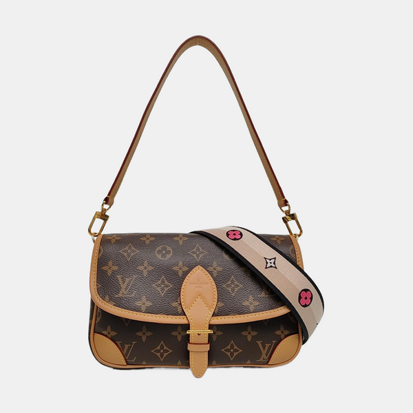 DIANE Monogram Coated Canvas Brown