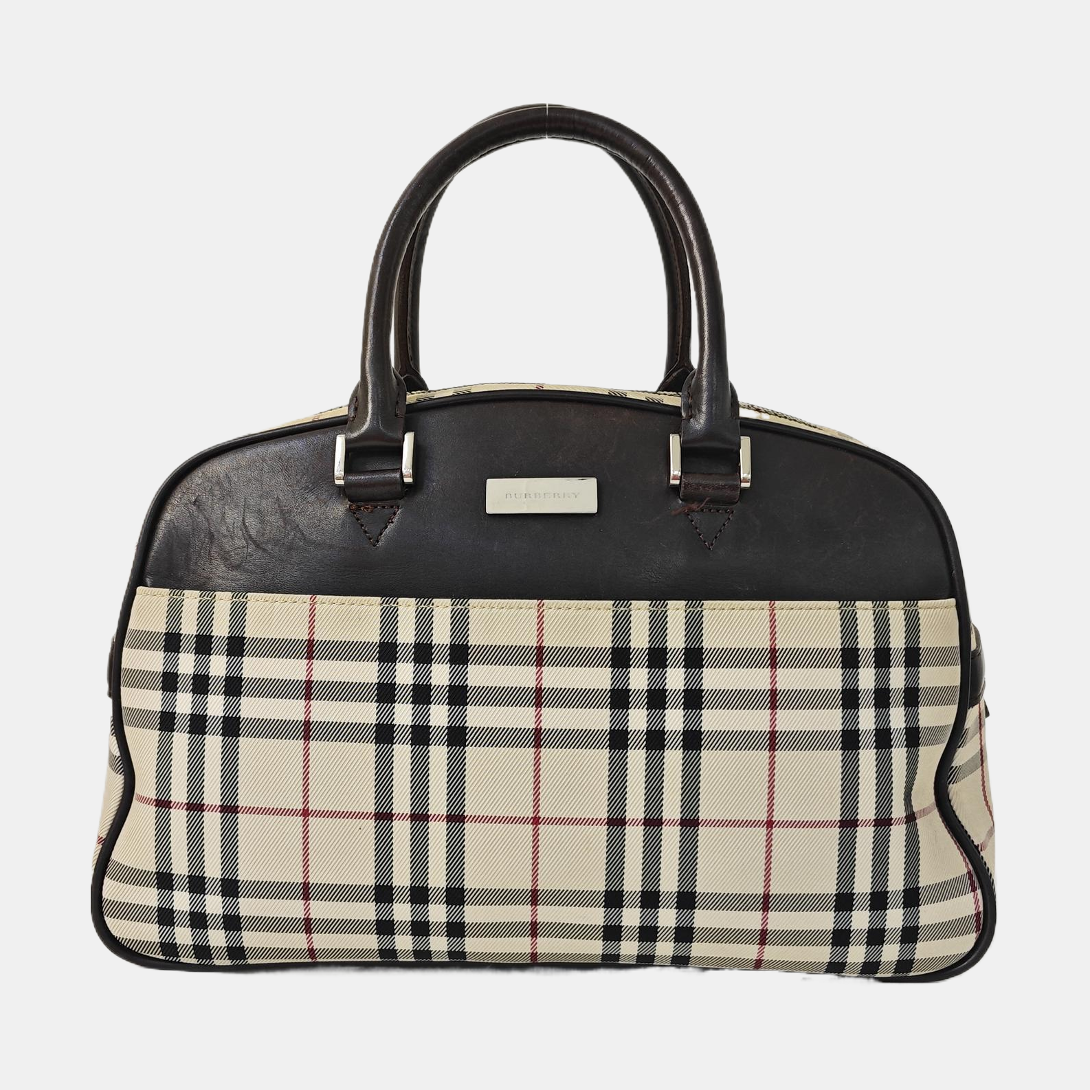 Canvas Top Handle Bag Beige