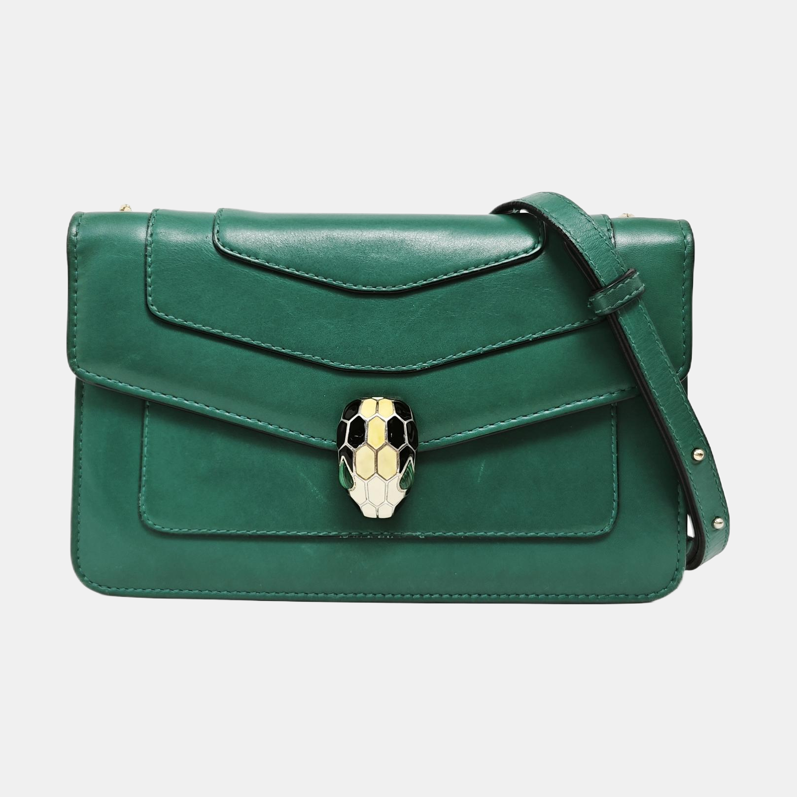 SERPENTI FOREVER Small Calfskin Green
