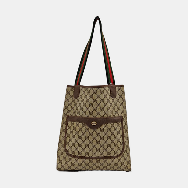 GG Supreme Monogram Coated Canvas Beige