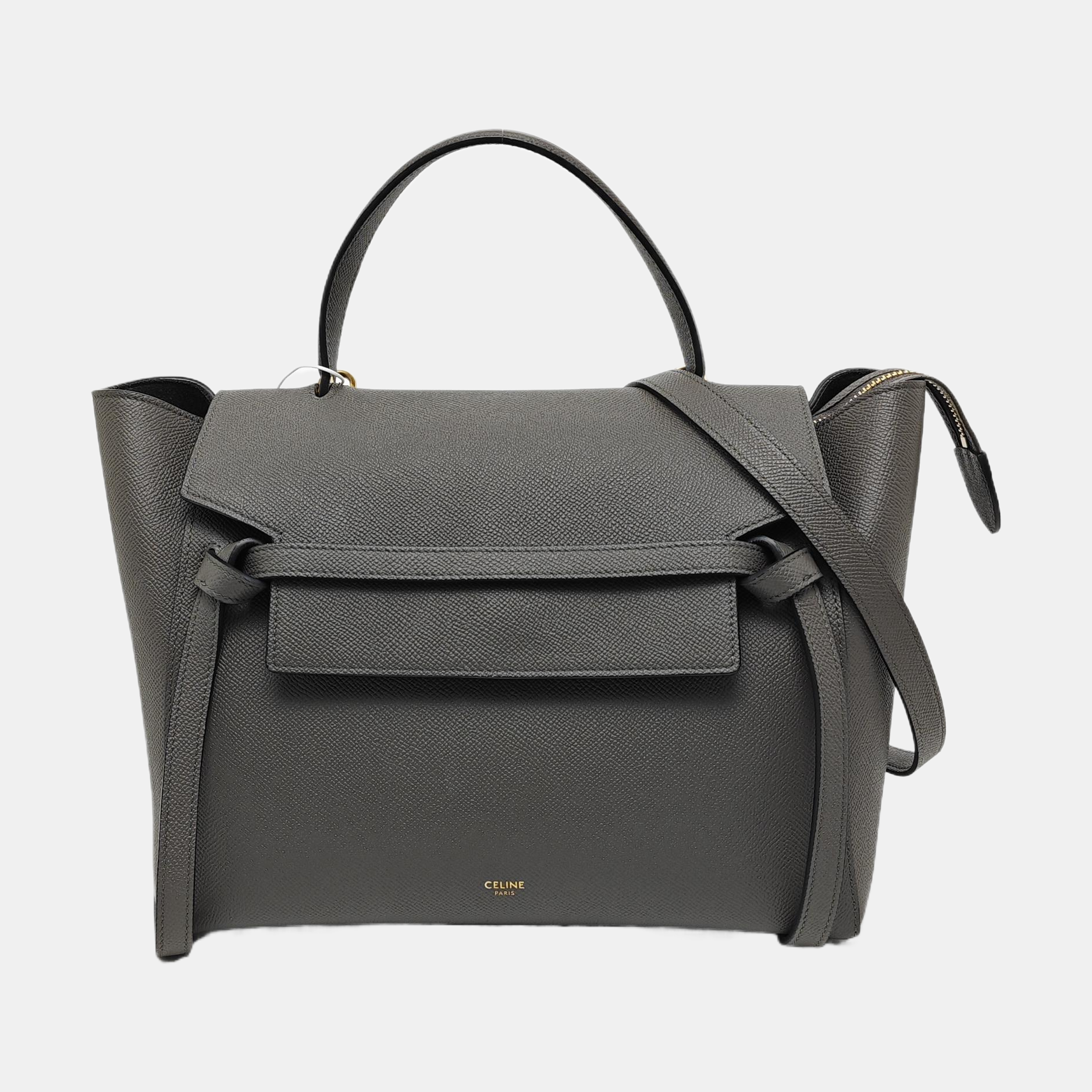 BELT Mini Calfskin Gray