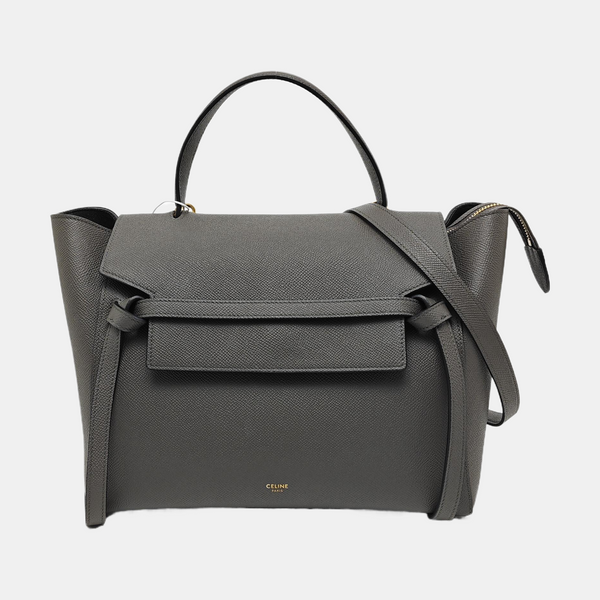 BELT Mini Calfskin Gray
