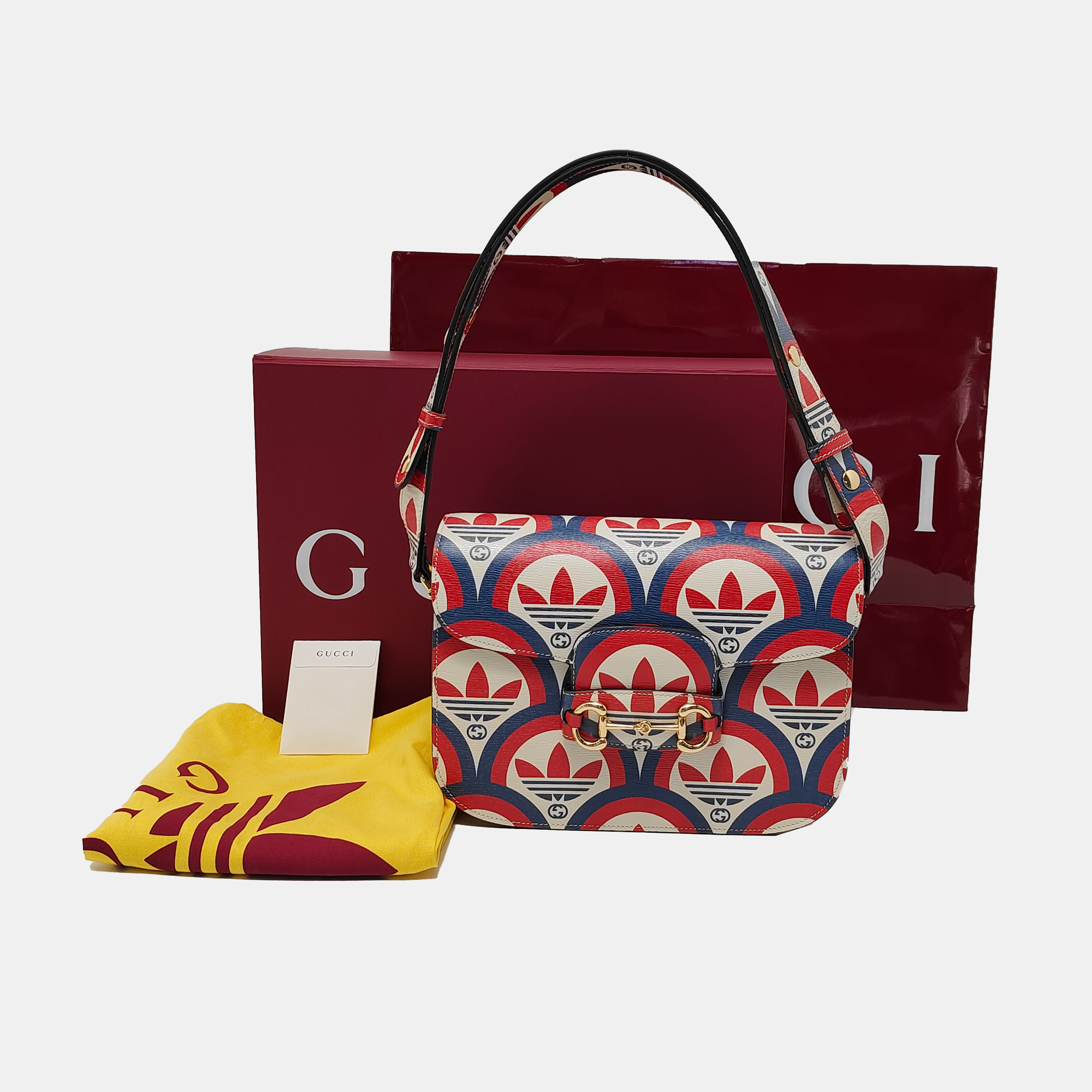 Authenticated pre-owned  Horsebit 1955 Small Calfskin Multicolor - Crossbody Bag at Looply