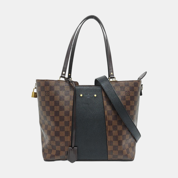 JERSEY Damier Ebene Coated Canvas Brown