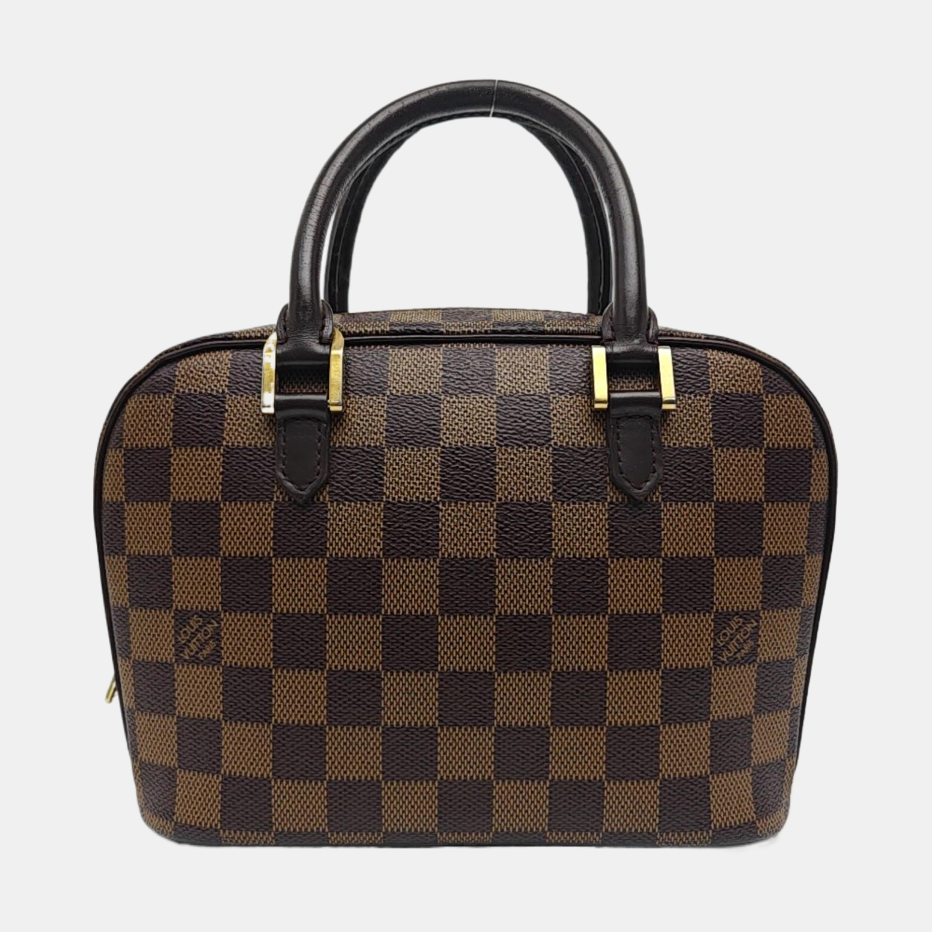 SARRIA Mini Damier Ebene Coated Canvas Brown