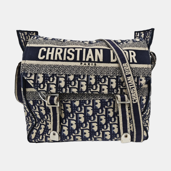 Diorcamp Large Oblique Canvas Blue