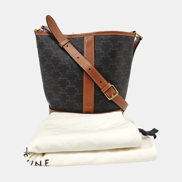 TRIOMPHE CANVAS Small Coated Canvas Brown