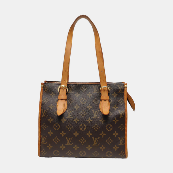 POPINCOURT Monogram Coated Canvas Brown