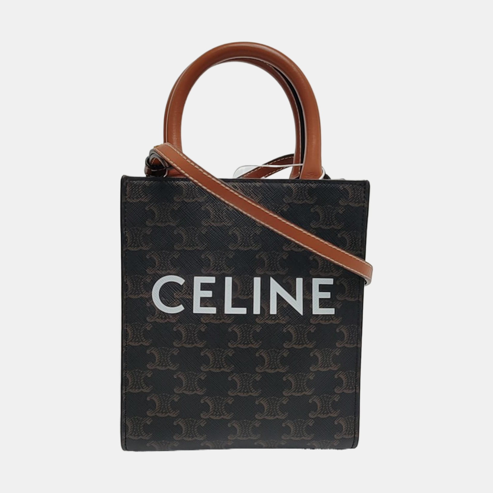 CABAS CELINE Mini Coated Canvas Brown