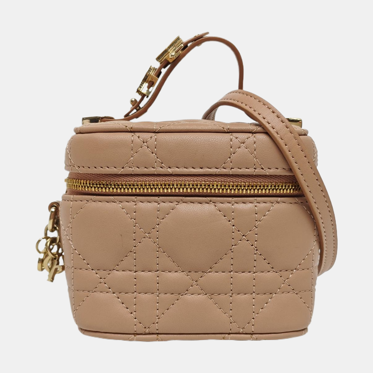 Lady Dior Super Mini Cannage Calfskin Pink