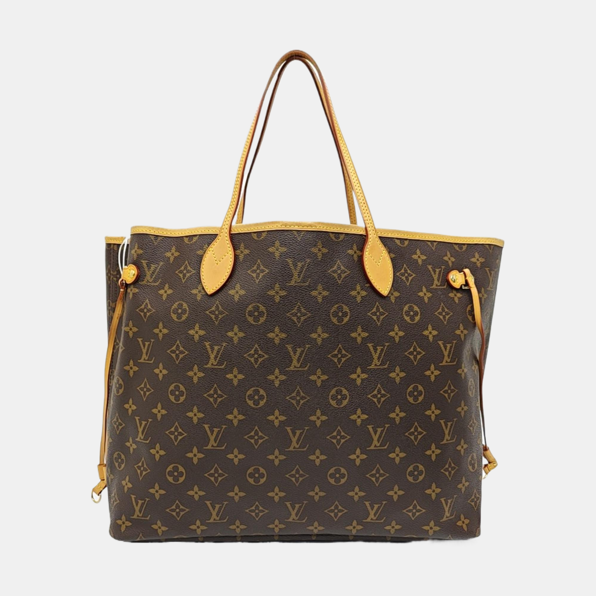 NEVERFULL GM Monogram Coated Canvas Brown