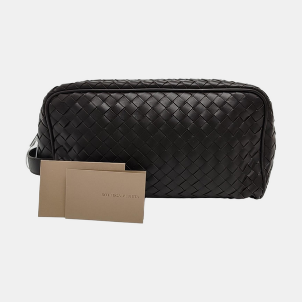 Calfskin Clutch Brown