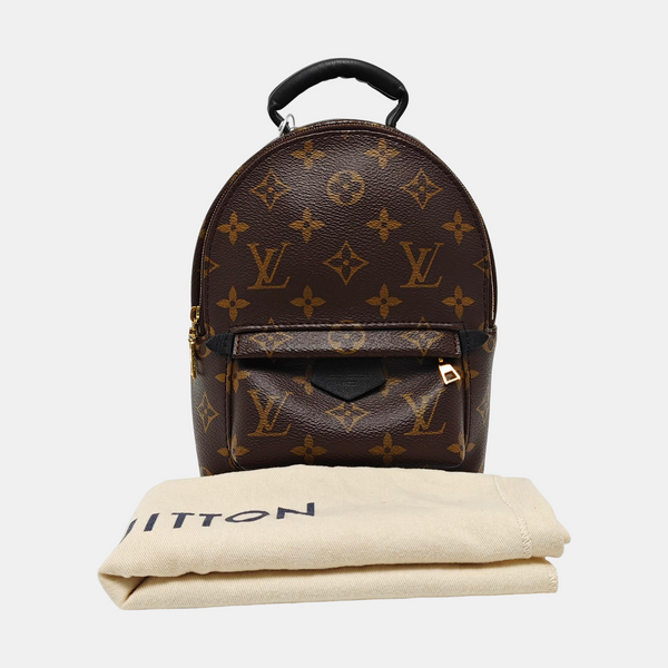 PALM SPRINGS Mini Monogram Coated Canvas Brown