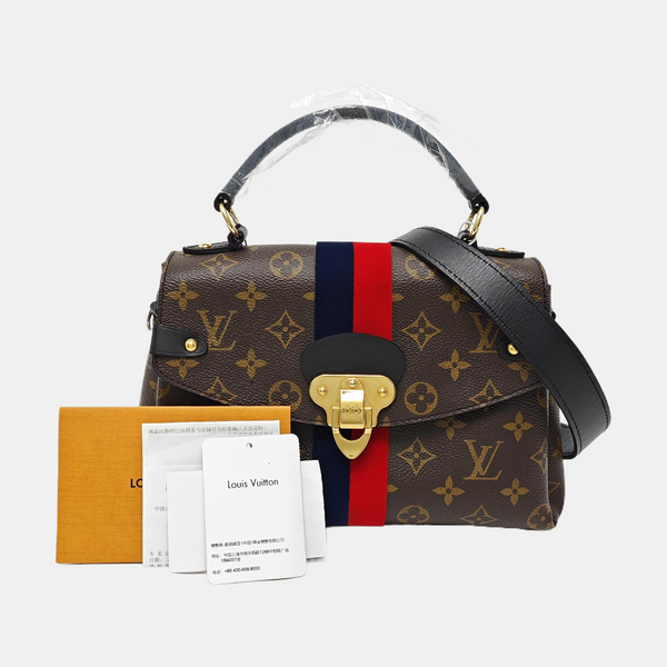 GEORGES BB Monogram Coated Canvas Brown
