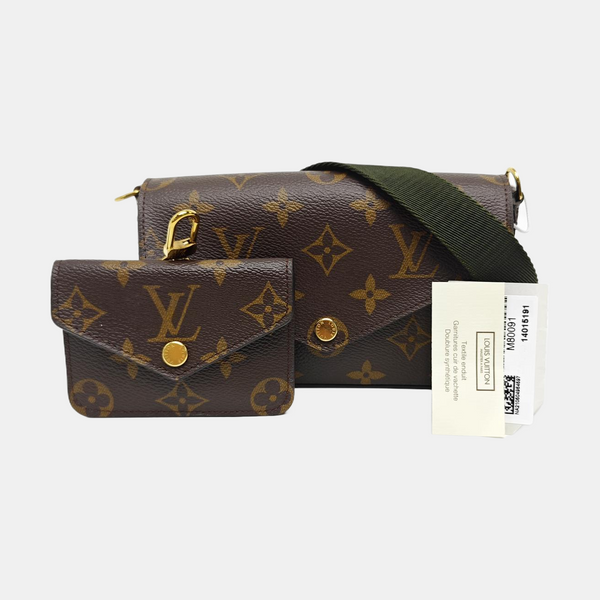 FÉLICIE Monogram Coated Canvas Brown