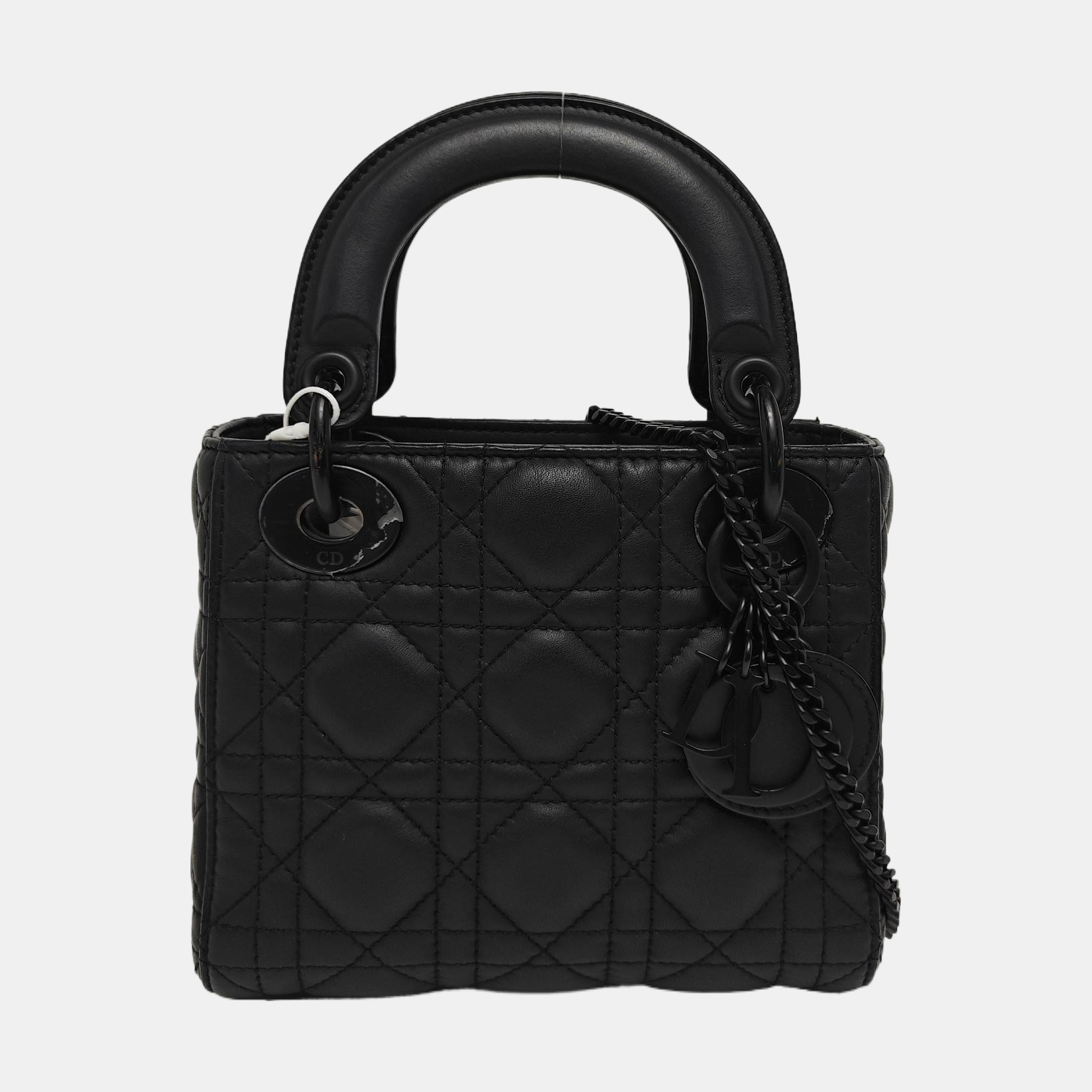 Lady Dior Mini Cannage Lambskin Black