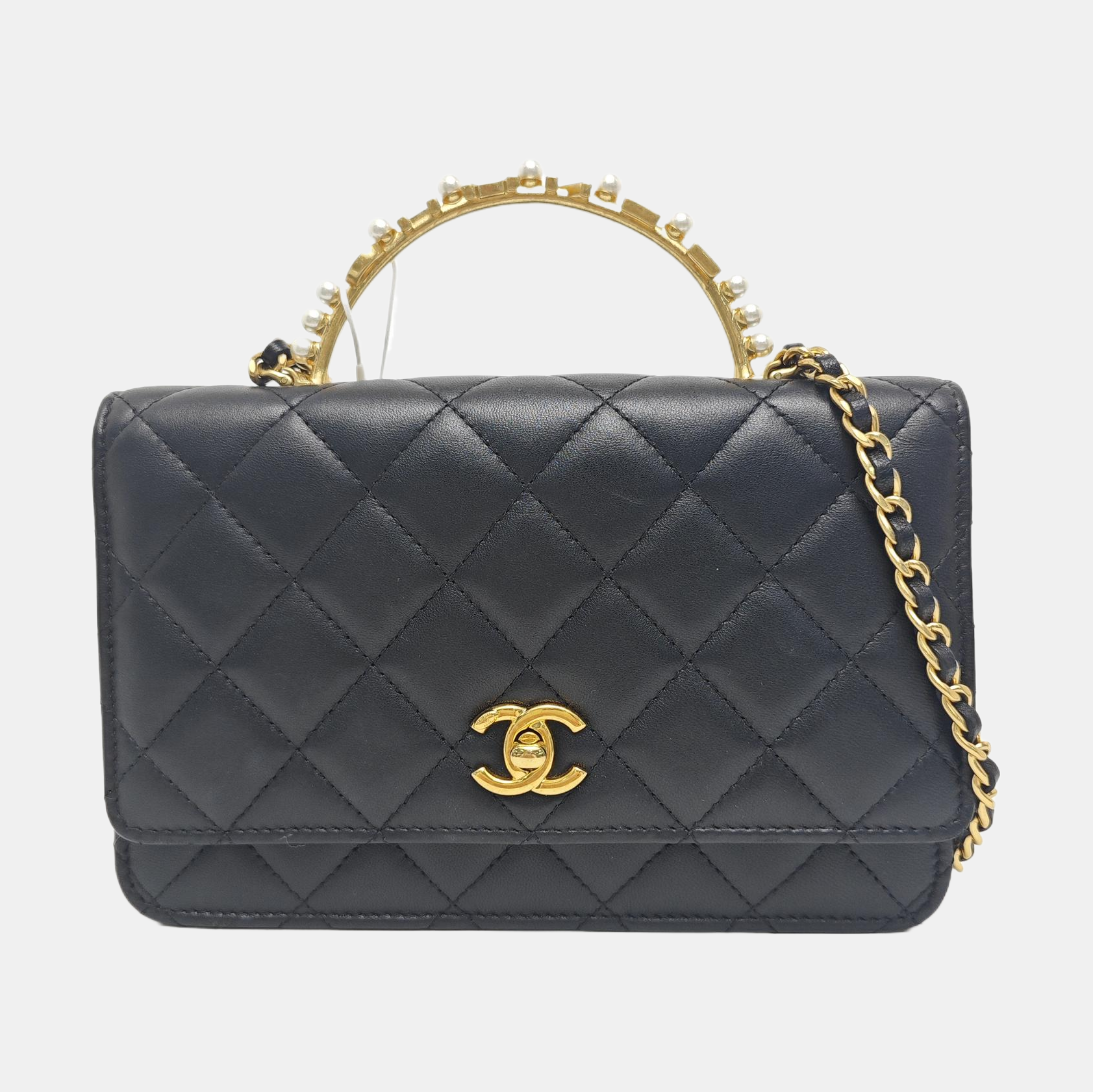 WOC Quilted Lambskin Black
