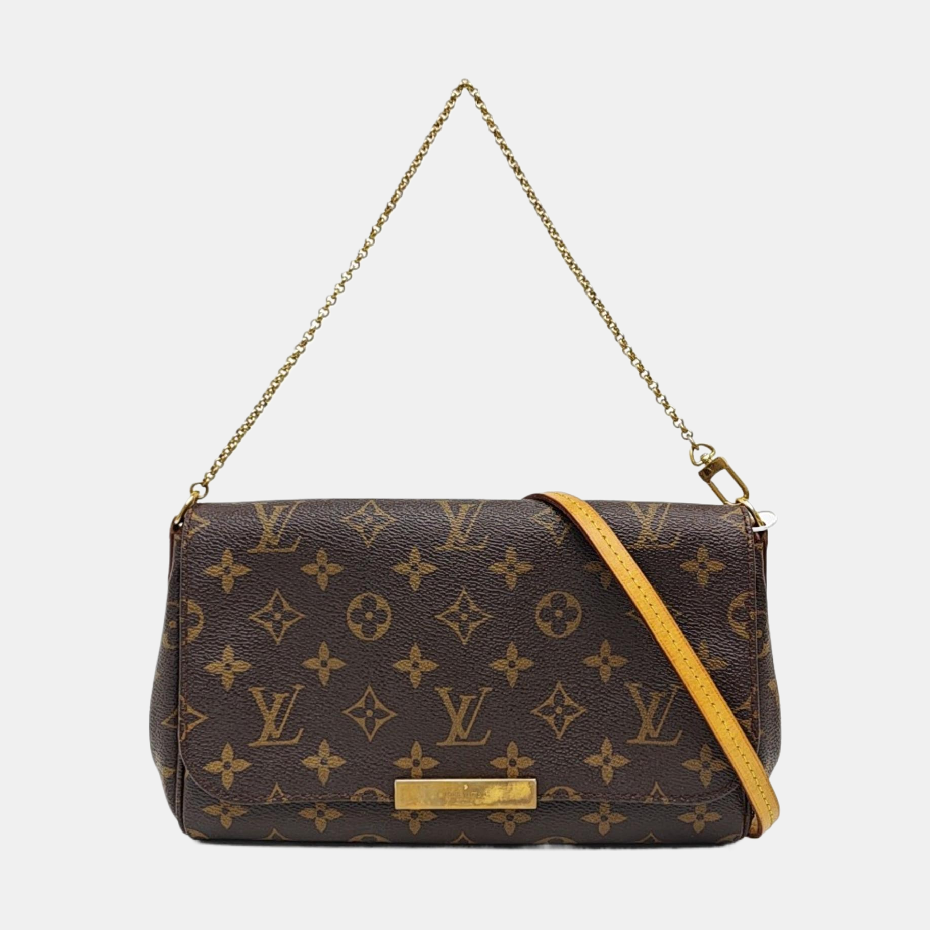 FAVORITE PM Monogram Coated Canvas Brown
