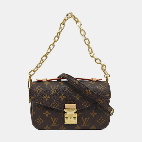 MÉTIS EAST WEST Monogram Coated Canvas Brown