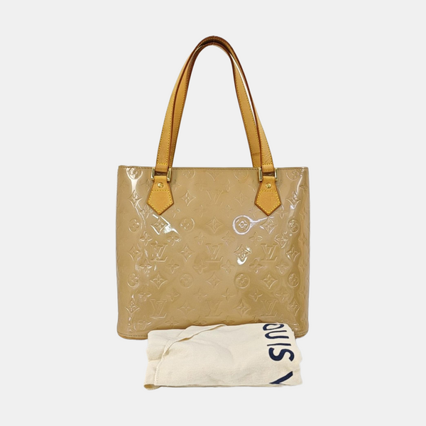 HOUSTON Monogram Patent Leather Beige