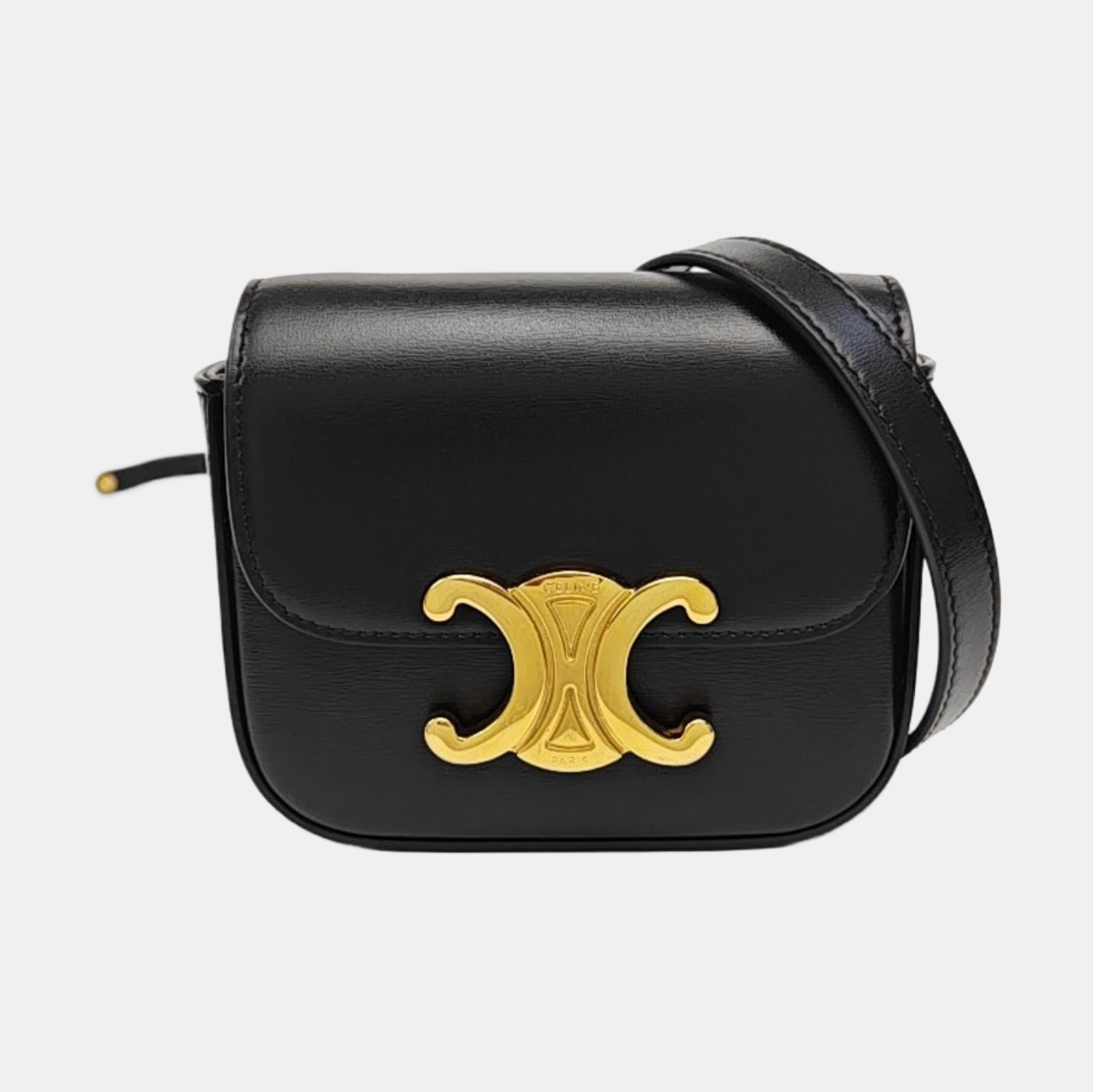 TRIOMPHE Mini Calfskin Black