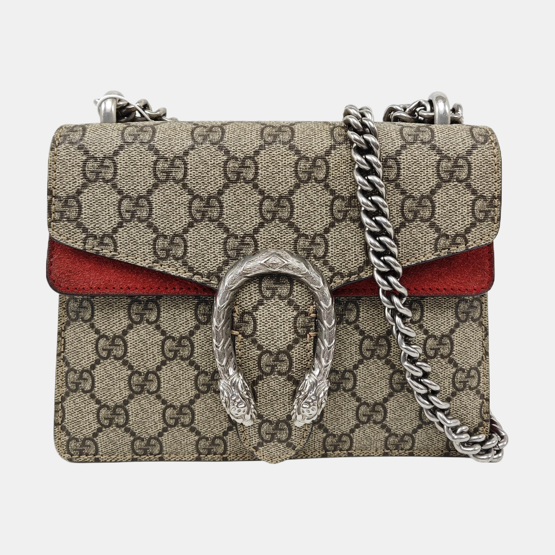 Dionysus Mini Monogram Coated Canvas Beige