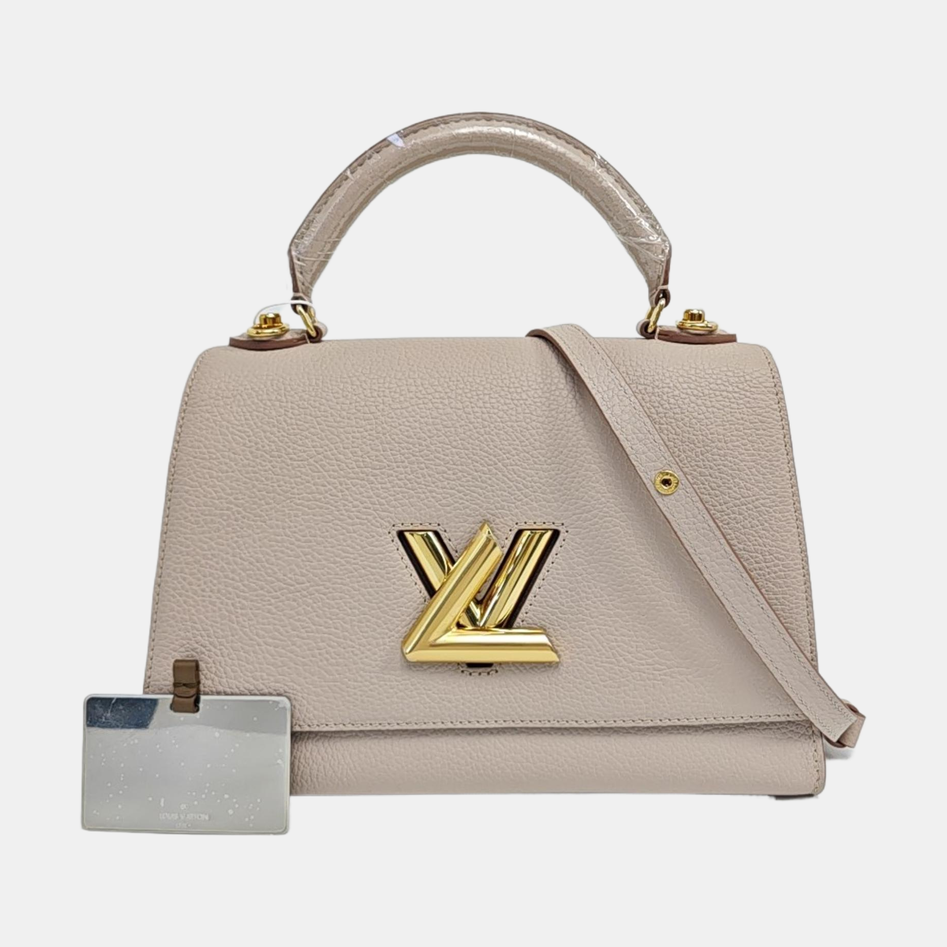 TWIST PM Calfskin Beige
