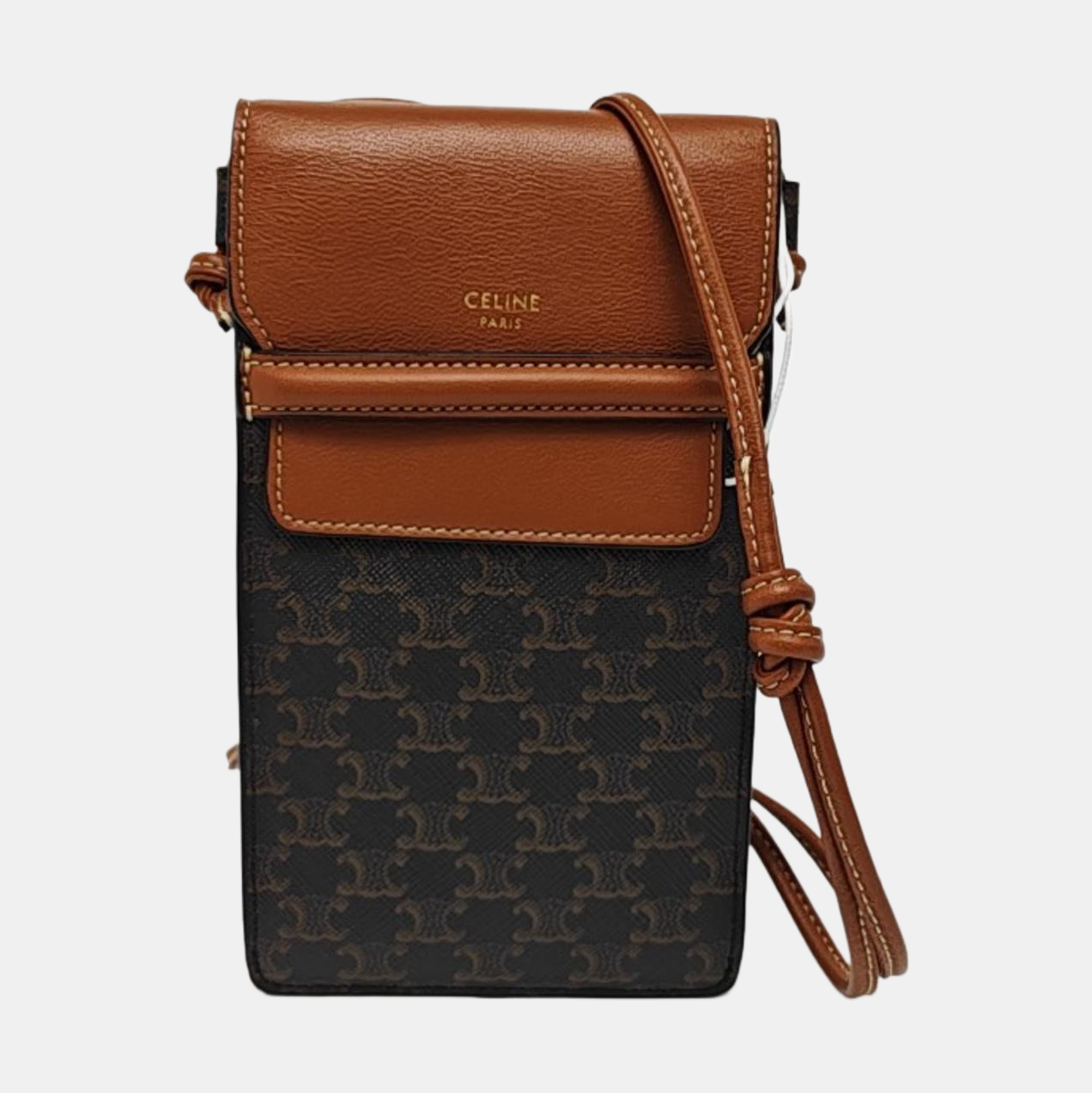 TRIOMPHE Mini Coated Canvas Brown