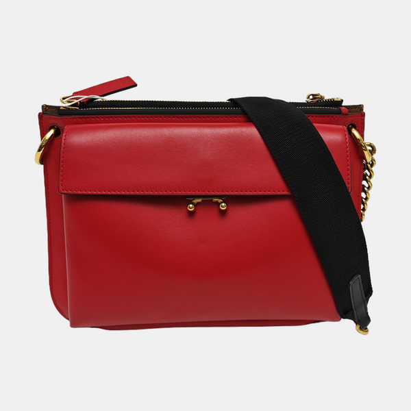 Calfskin Shoulder Bag Red