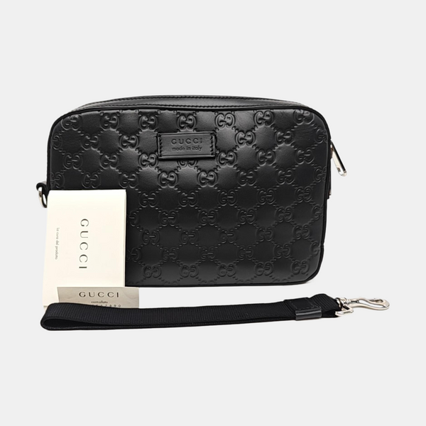 Monogram Calfskin Clutch Black