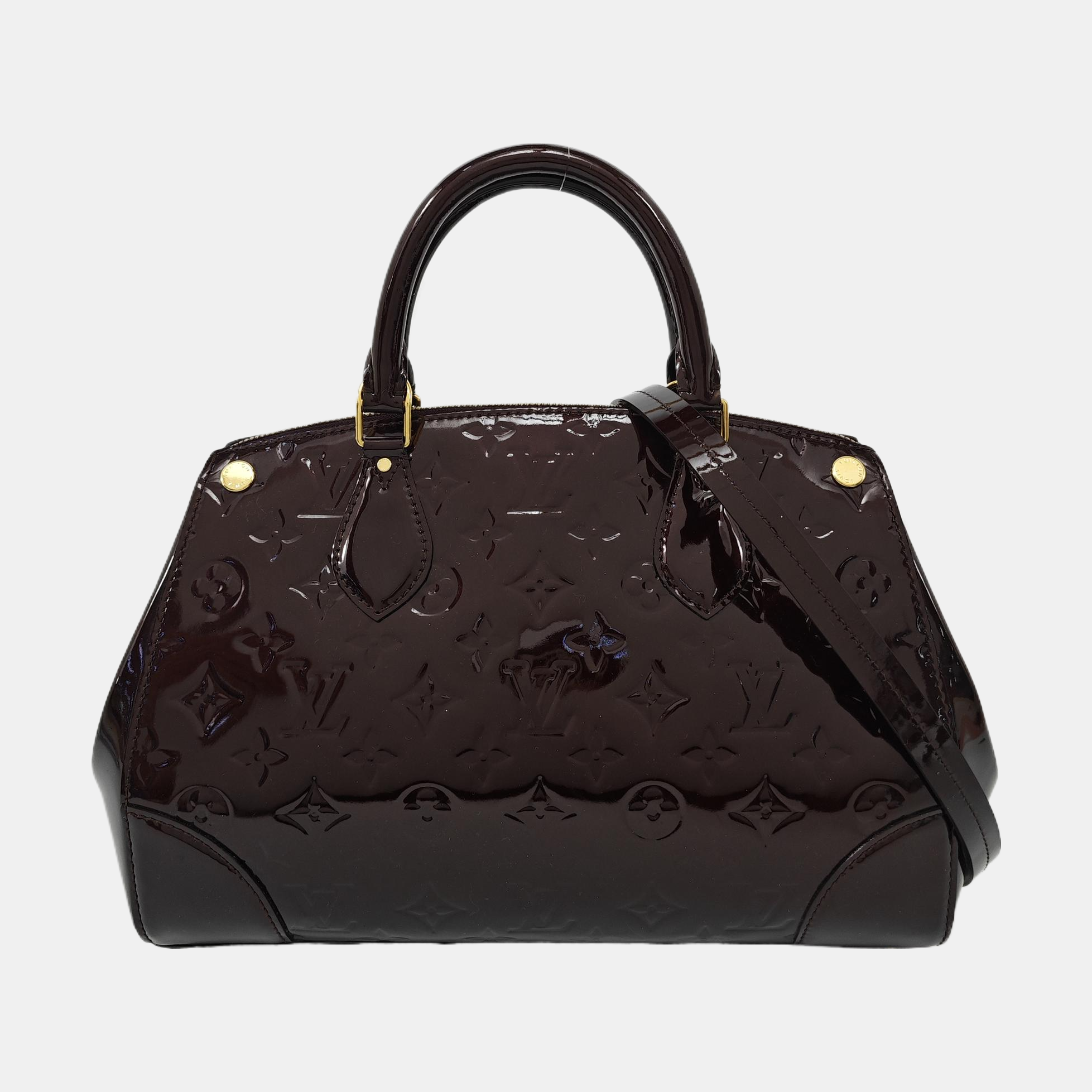 SANTA MONICA Monogram Patent Leather Red