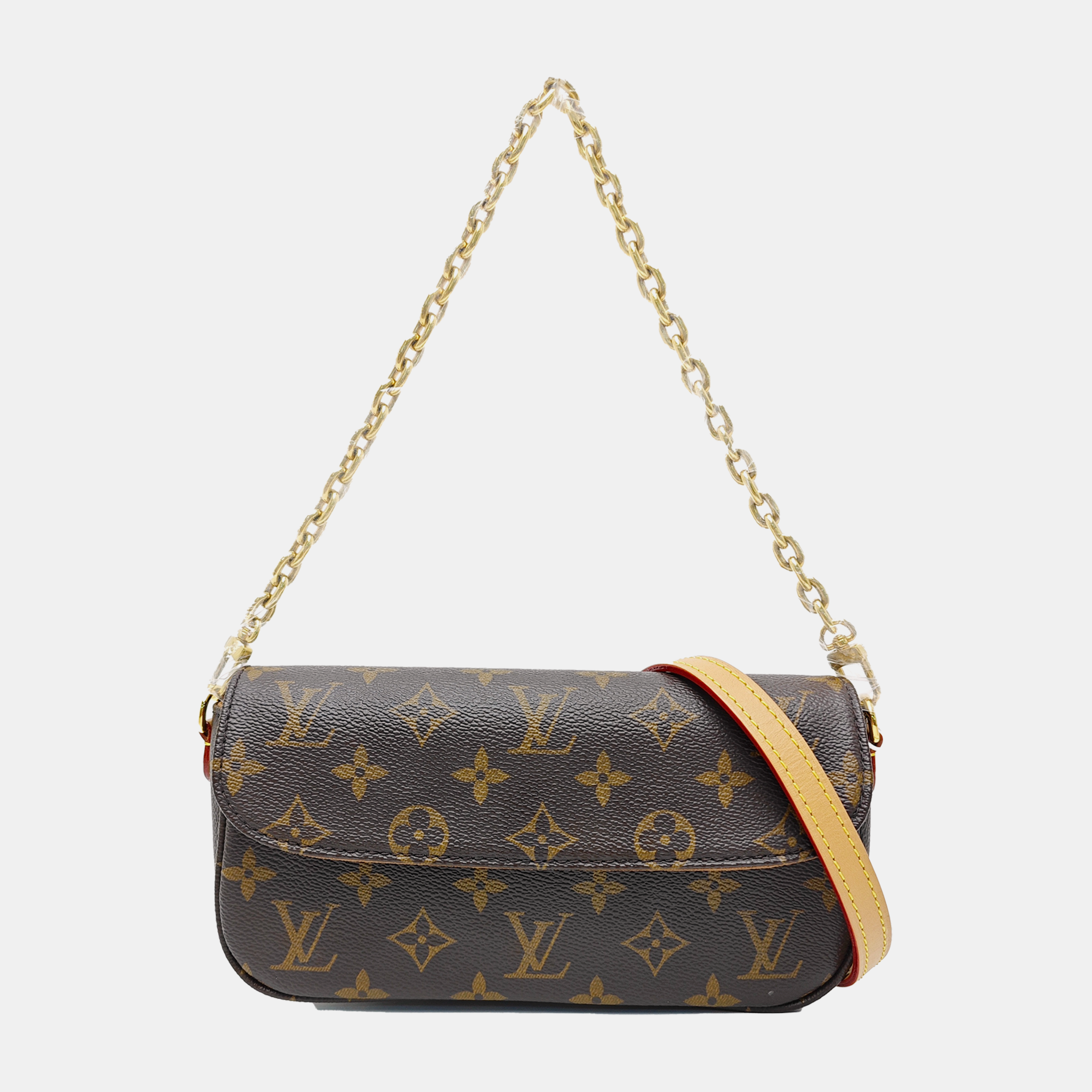 IVY Monogram Coated Canvas Brown
