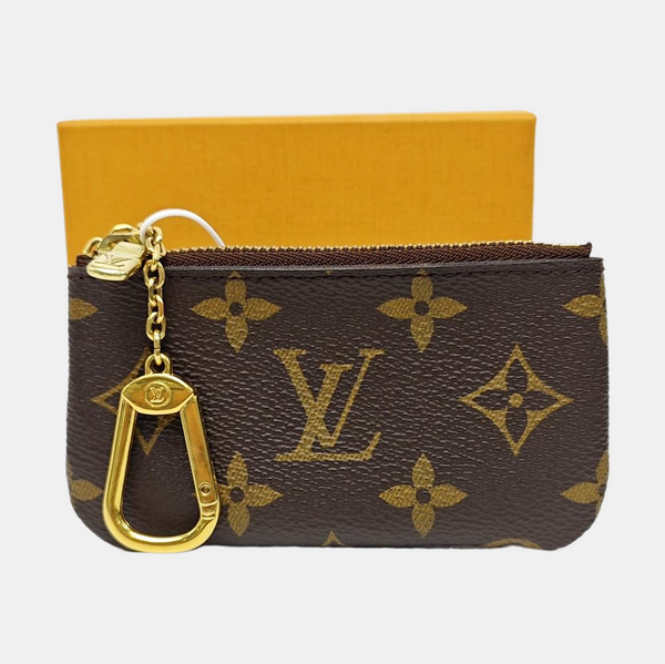 Monogram Coated Canvas Key Pouch Brown