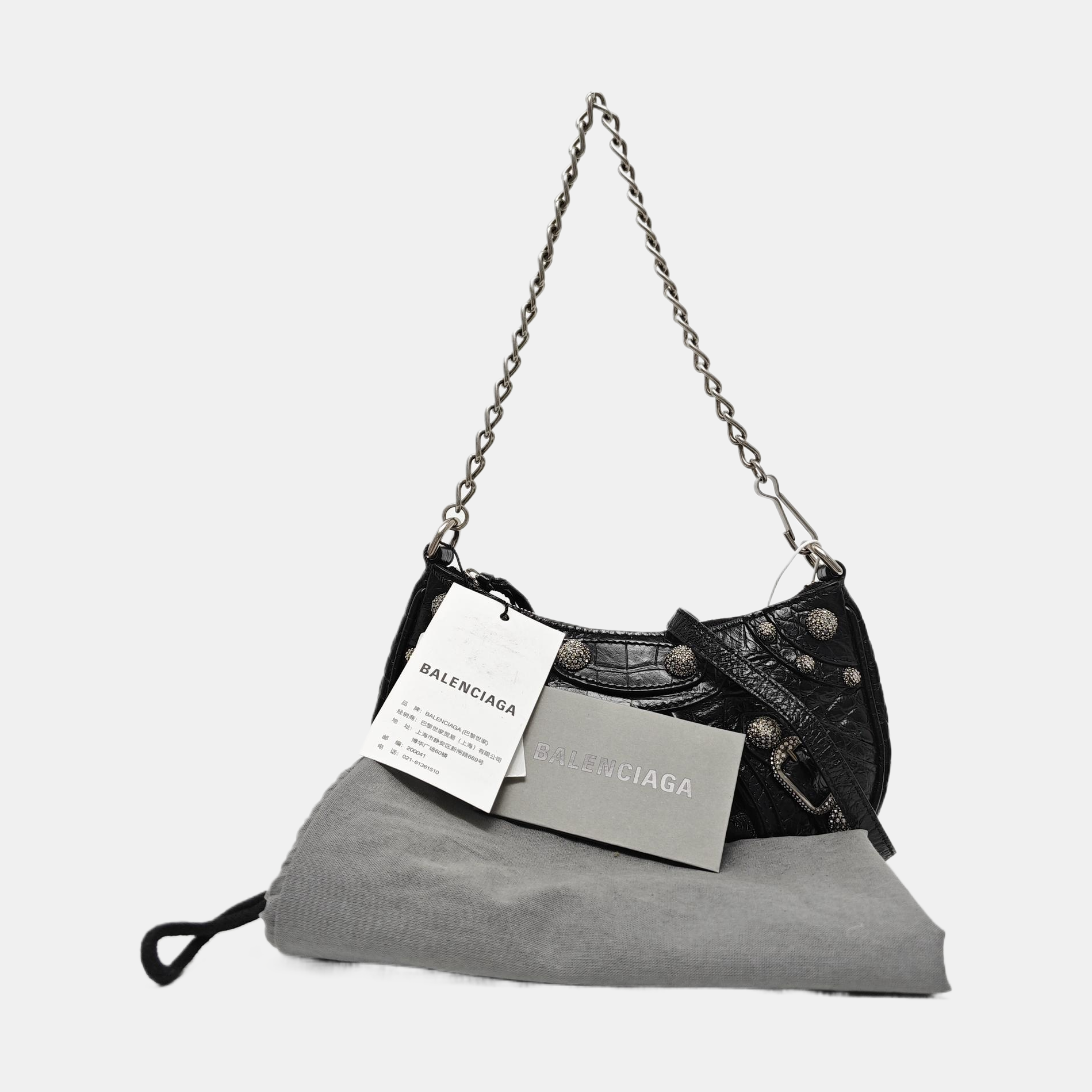 Le Cagole Mini Calfskin Black