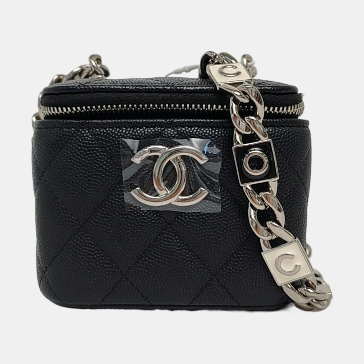 Quilted Grained Calfskin Black