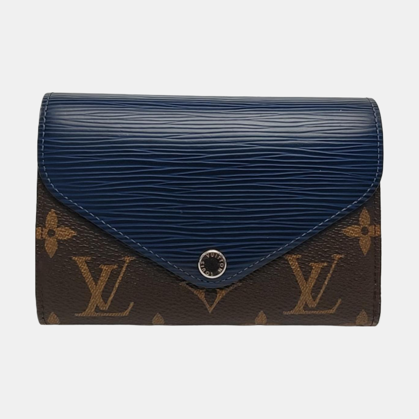 MARIE LOU Monogram Coated Canvas Brown Wallet