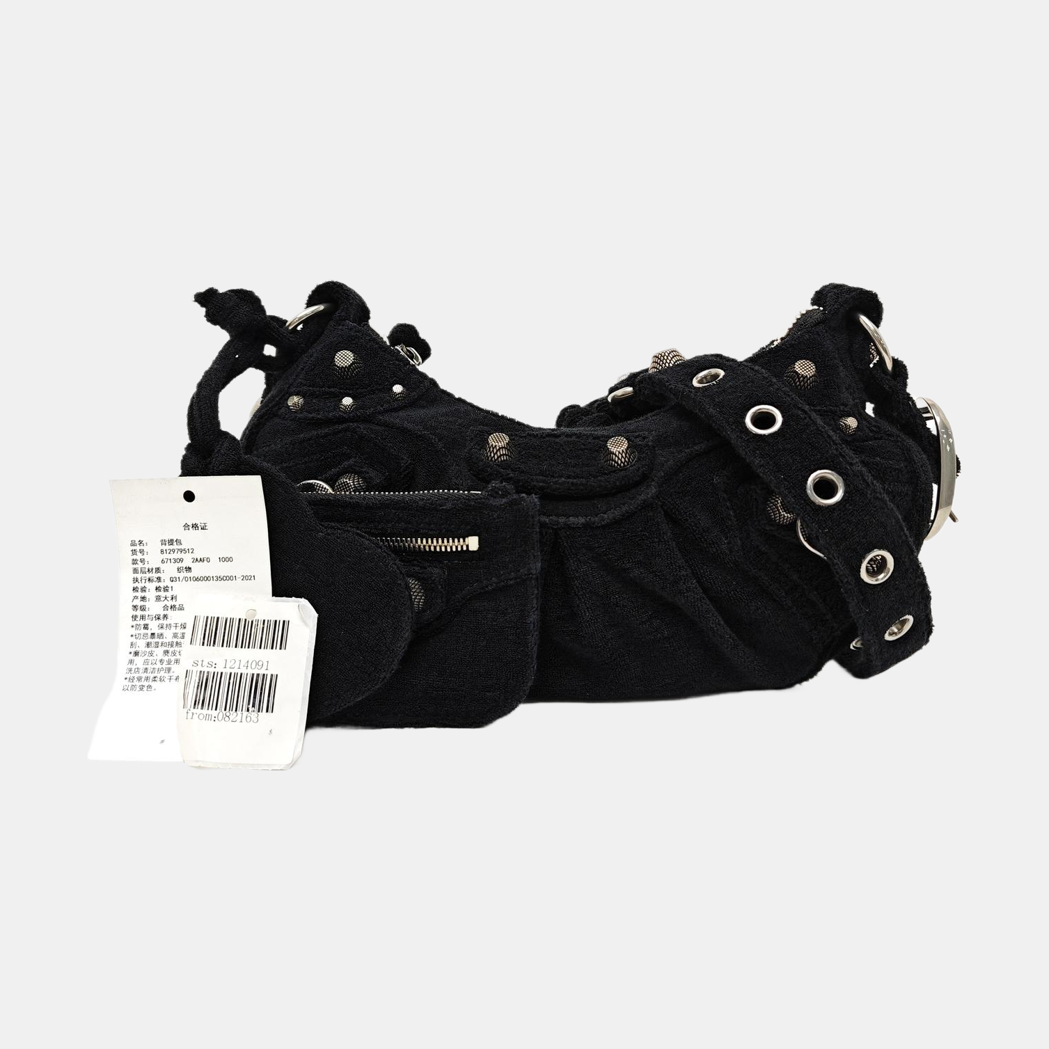 Le Cagole Small Fabric Black