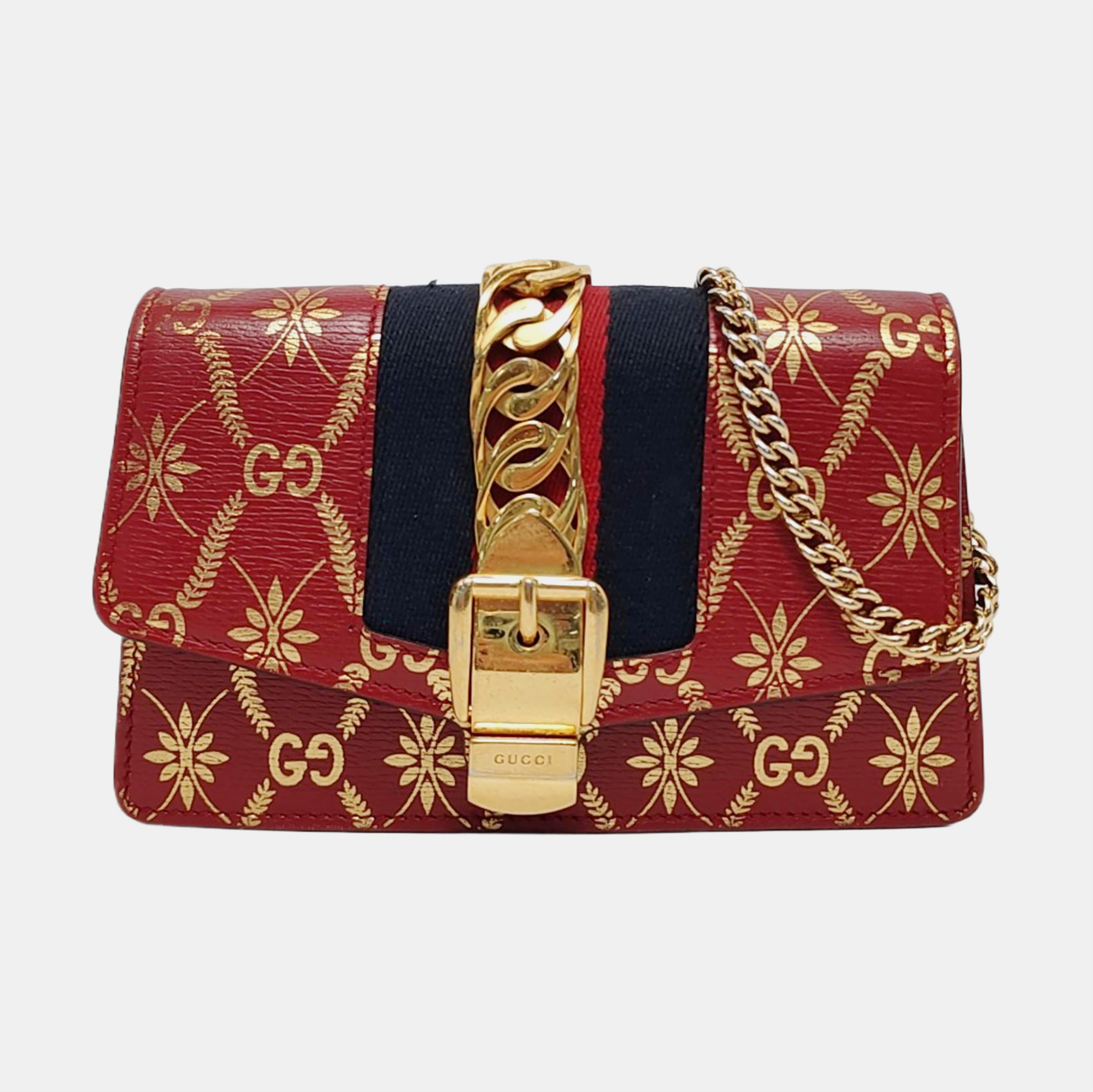 Sylvie Super Mini Calfskin Red