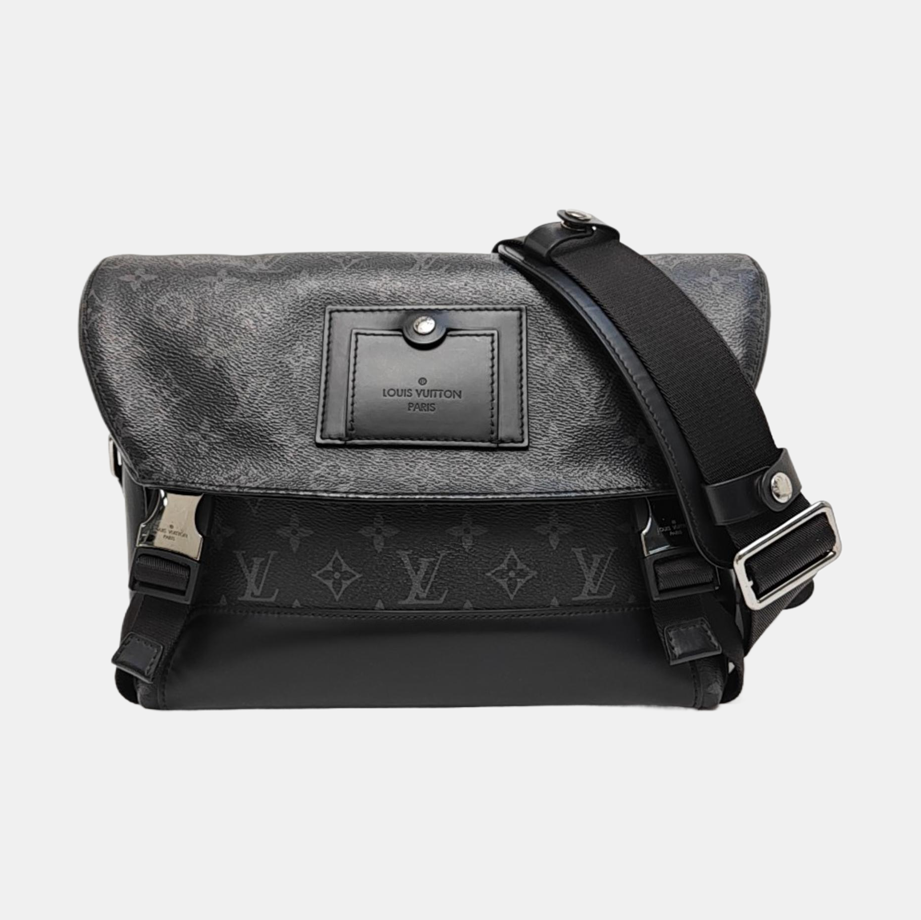 VOYAGER PM Monogram Coated Canvas Black