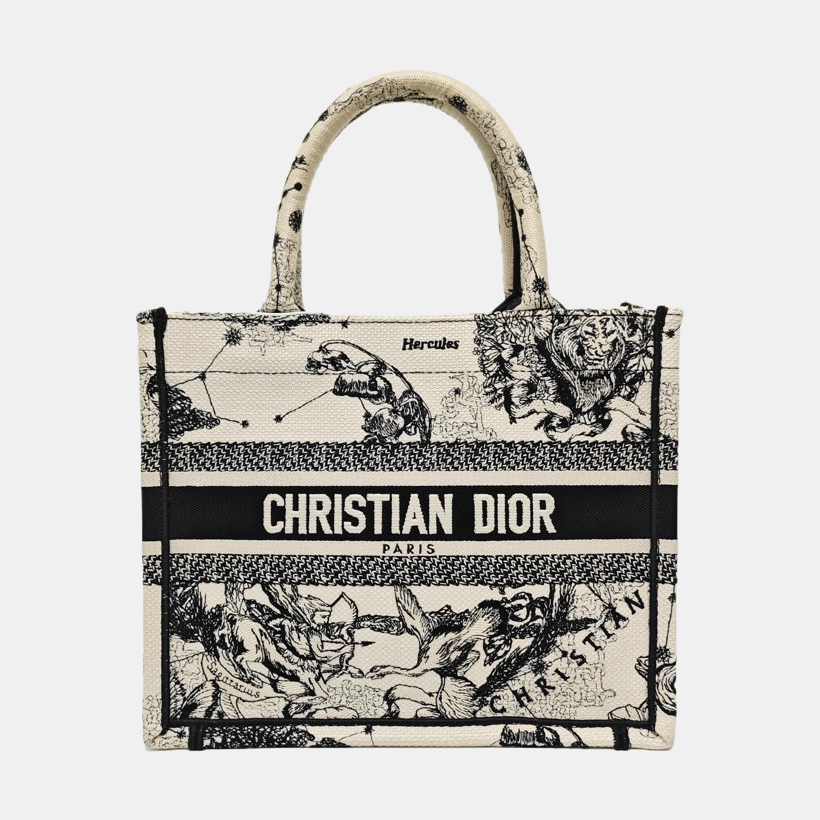 Book Tote Small Canvas White