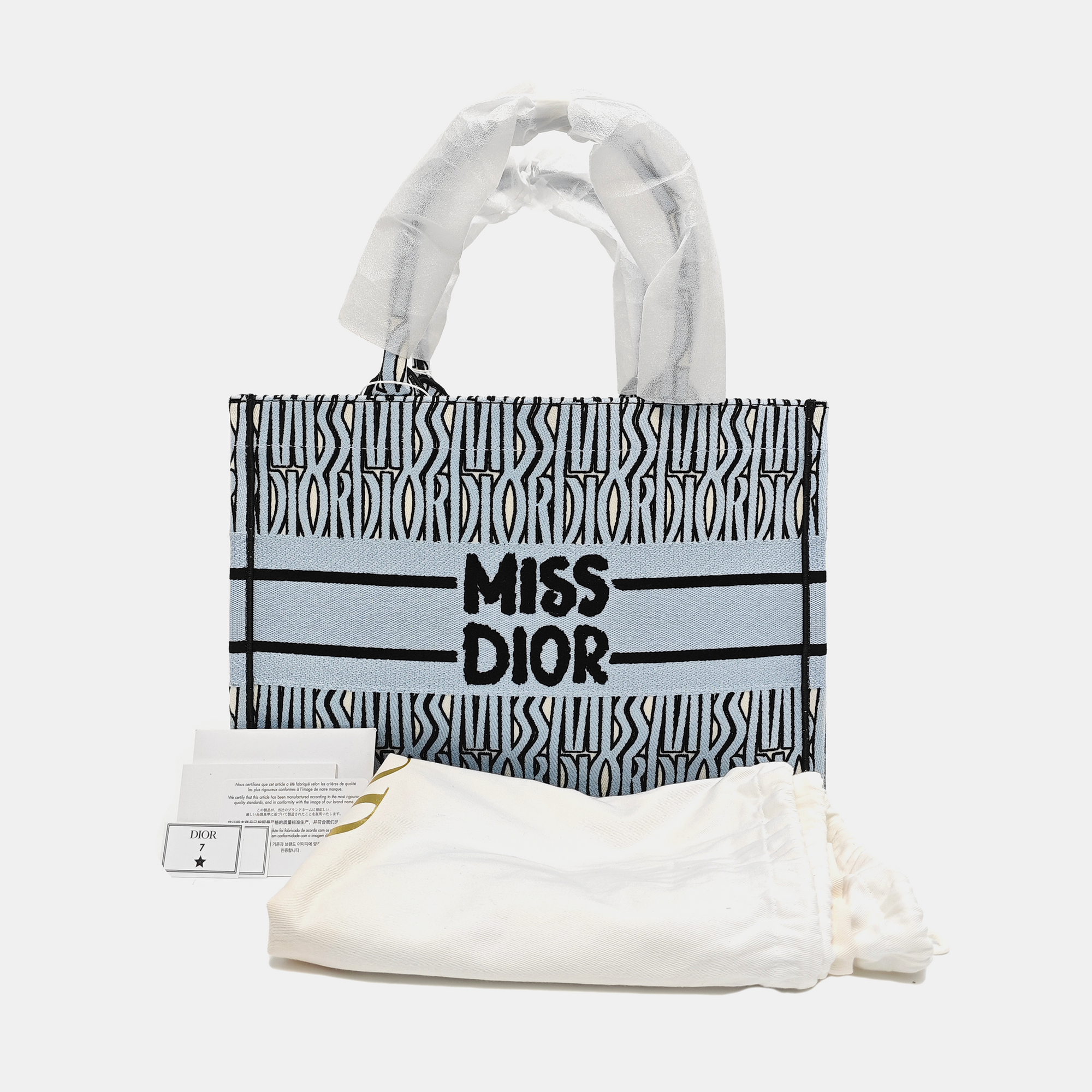 Book Tote Medium Canvas Blue