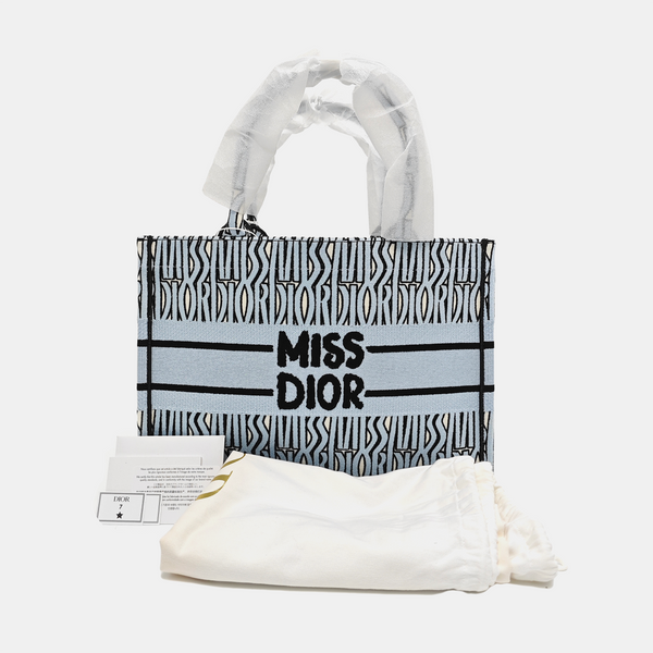 Book Tote Medium Canvas Blue